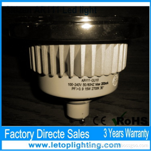 Hot sales Super warm white 15W Citizen AR111 Led light